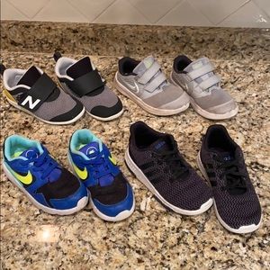 Toddler Size 10 Lot Shoes Adidas Nike New Balance